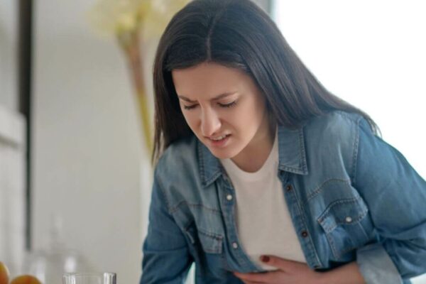 Woman with Food Intolerances